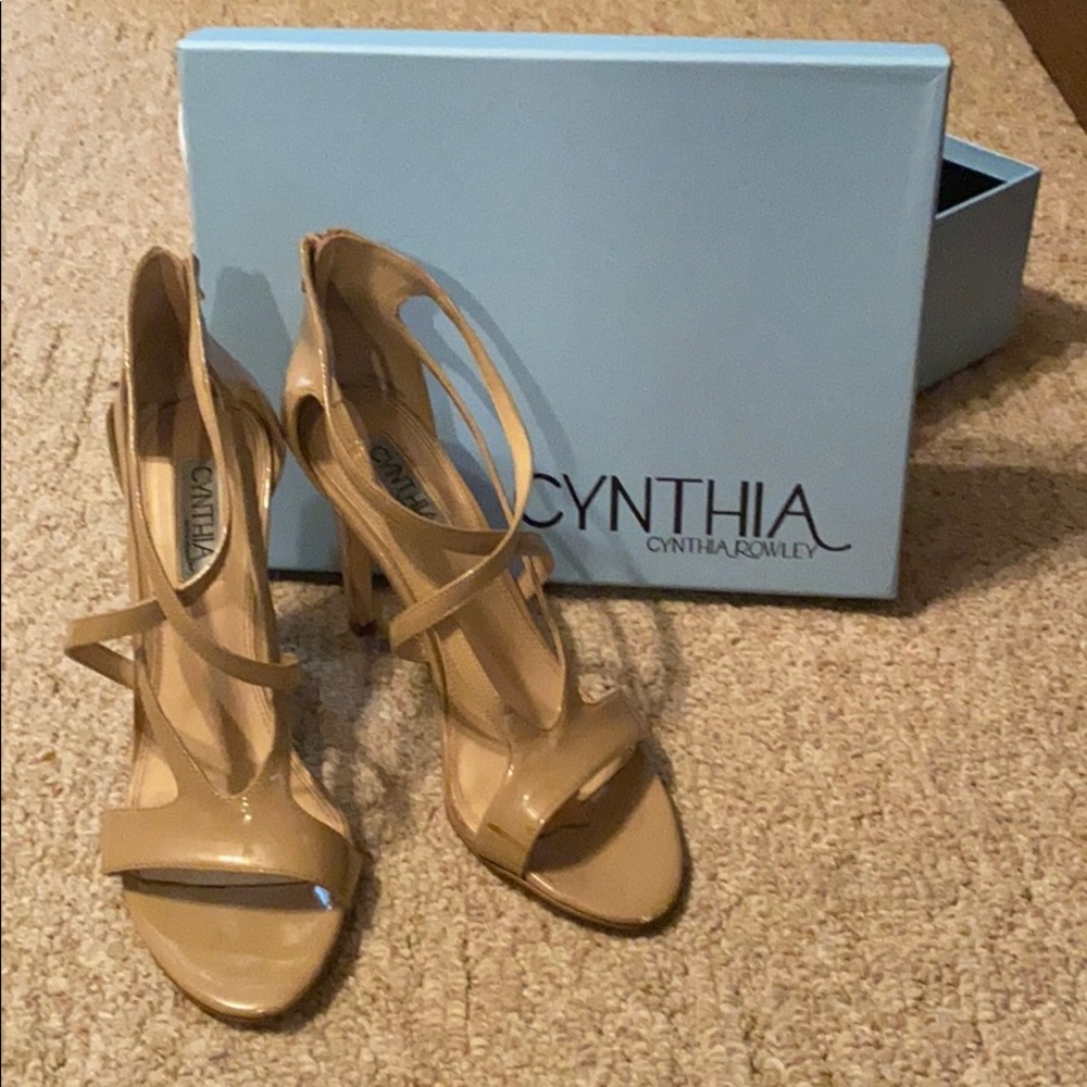 Cynthia Rowley tan heels